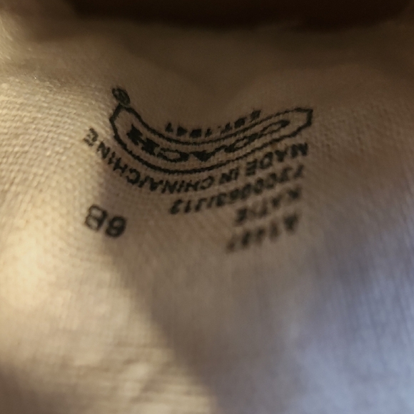 Coach Pink and Cream Slip-On Sneakers - Picture 9 of 9